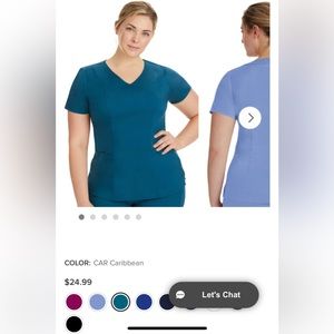 Healing hands purple label scrub set